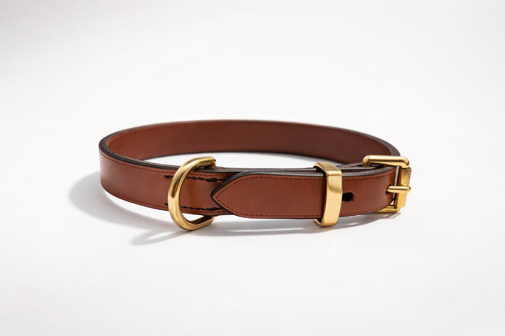 Genuine leather dog collar